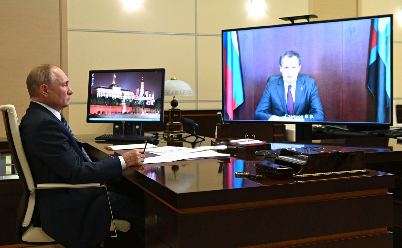 Встреча с врио губернатора Белгородской области Вячеславом Гладковым