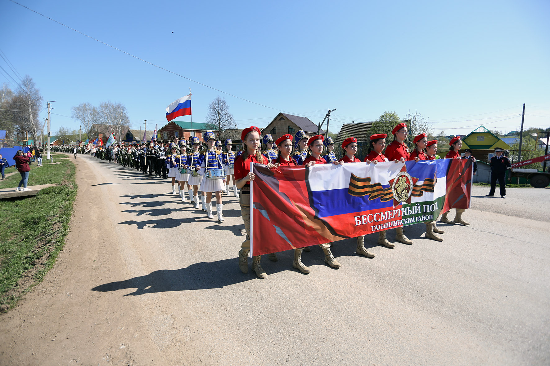 Парад Победы в селе Верхние Татышлы (фоторепортаж)